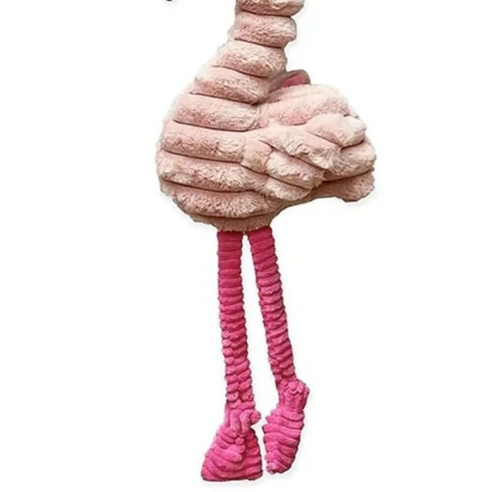 NWT PetLou Zoo Friends Flamingo Pet Squeak Toy, 26-inches Height, Pink, Plush